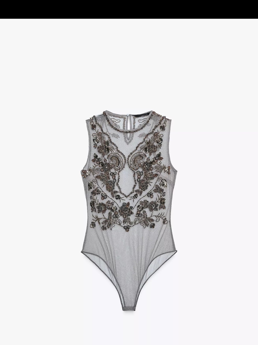 Zara - ZW Collection Embroidered Bodysuit